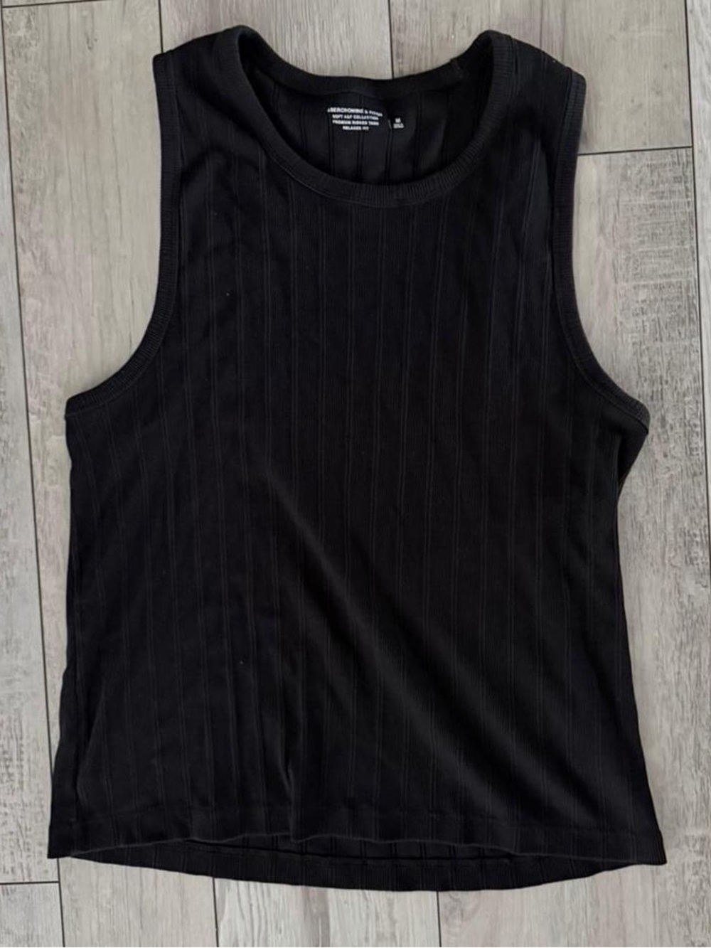 Abercrombie & Fitch black Ribbed Tank Top